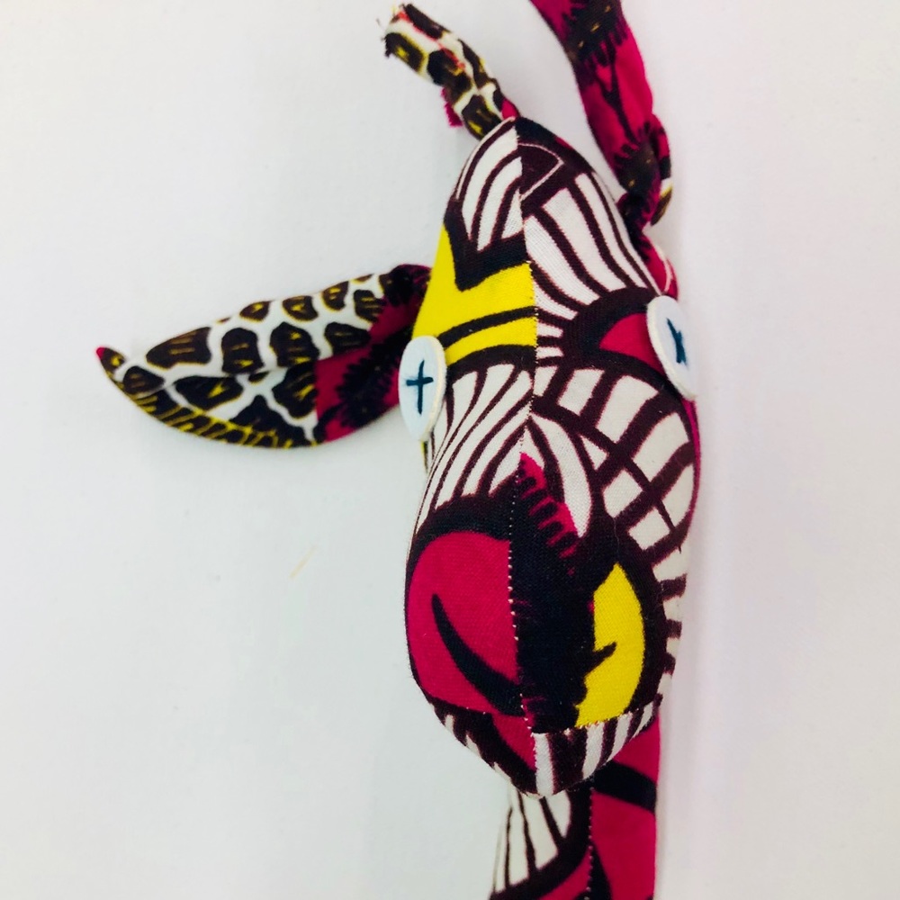 Colorful Patchwork Stuffed Giraffe - Picture 2 of 6